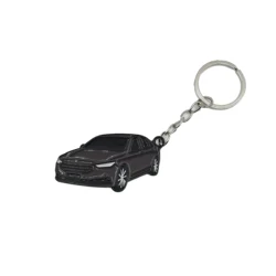Sleek Alloy Car Pendant Keychain - Durable Metal Accessory (Dark gold)