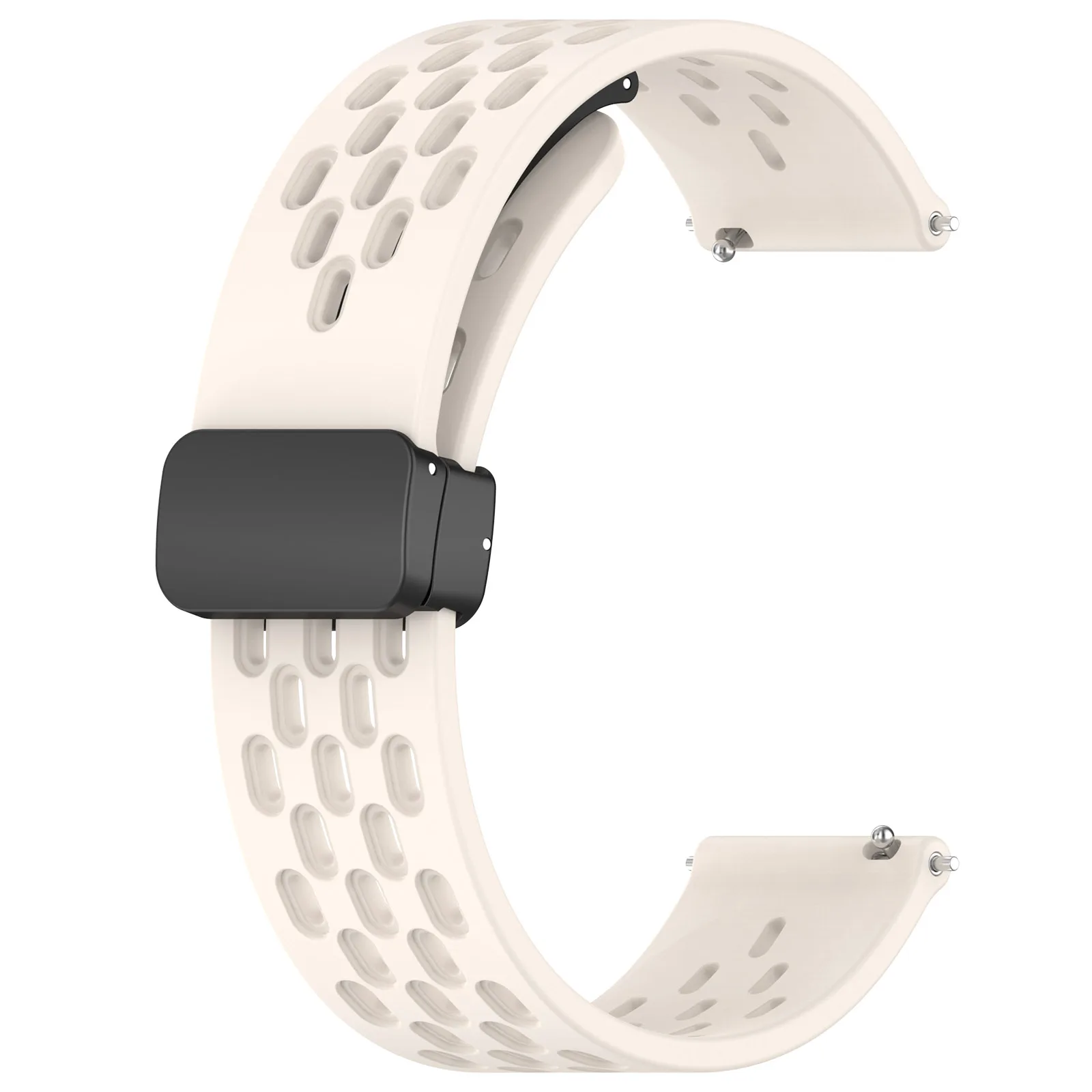 Magnetic Silicone Strap with Folding Buckle - 20mm & 22mm Sizes