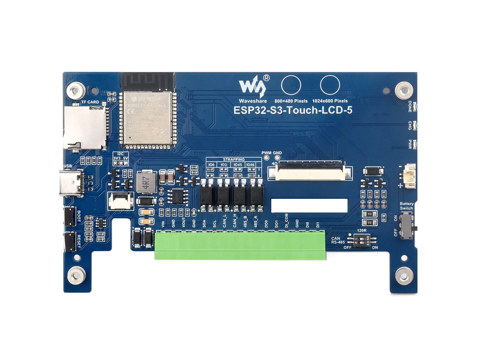 รูปสินค้า บอร์ดพัฒนา ESP32-S3 จอสัมผัส 5 นิ้ว