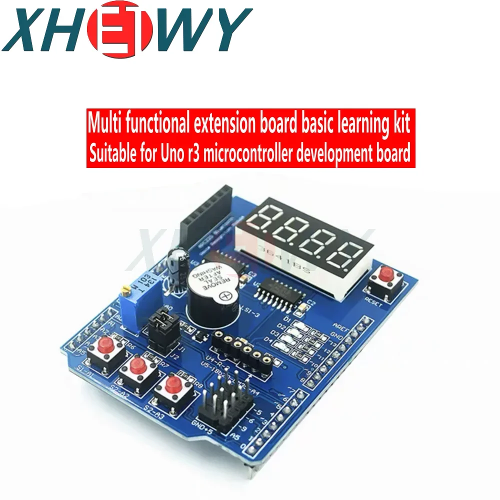 1PCS The multi-functional extension board basic learning kit is suitable for the Uno r3 microcontroller development board