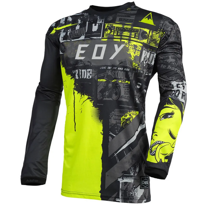 Men's jersey Motocross Adult Dirt Race Summer Breathable Motocross Jersey ATV MX UTV BMX Off-road Bicycle Jersey T-shirt 3