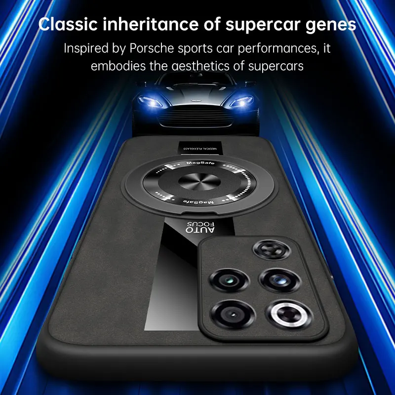 Luxury Leather Brushed 360° Rotating Stand Shockproof Case Cover