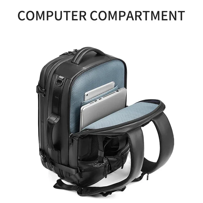 Travel backpack For Men waterproof 17.3 inch Business Laptop Backpack with Separate Shoe Bag outdoors Hiking camping backpack 4