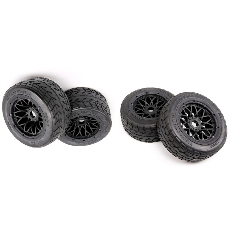 

4 шт., передняя и задняя шины с набором ступиц колеса для 1/5 Hpi Km Baja 5B SS