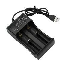 

Universal 1 / 2 Slot Battery 3.7V USB Charger Smart Chargering for Rechargeable Batteries Li-ion NiMH 18650 26650 14500 17670