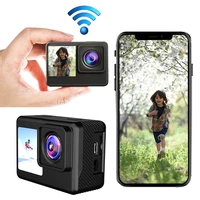 4K UHD Action Camera 1080P 30FPS 2.0 Inch IPS Screen Bicycle Video Recording Camera Anti-Shake Video Camera Dual Screen Display 2