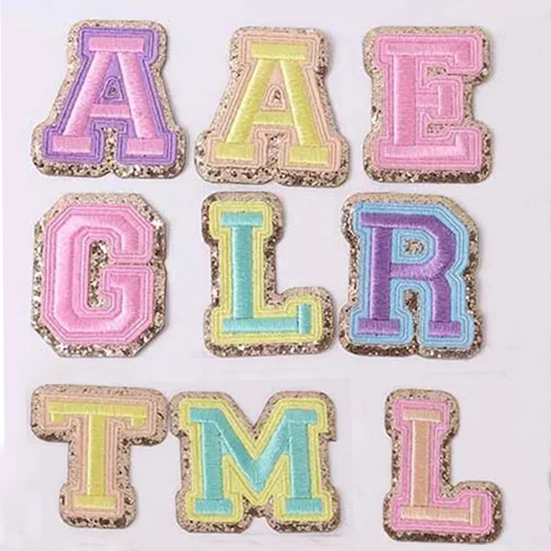 6cm A Z Felting Sticker Towel English Letter Patches for Clothes