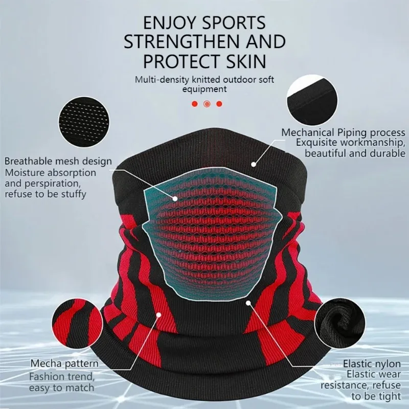 Winter Windproof Bandage Mask, Thickened Warm Neck, Outdoor Sports Skiing Hiking Scarf, Convenient and Practical Equipment