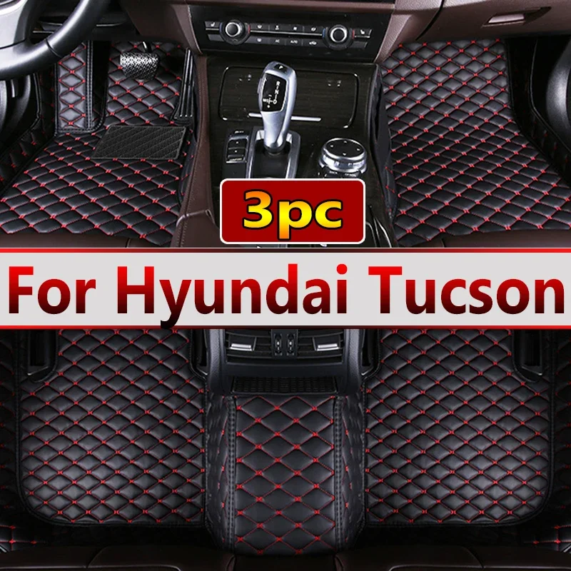 

Car Floor Mats For Hyundai Tucson NX4 2022 2023 Carpets Luxury Leather Mat Rugs Anti Dirty Pad Interior Parts Car Accessories