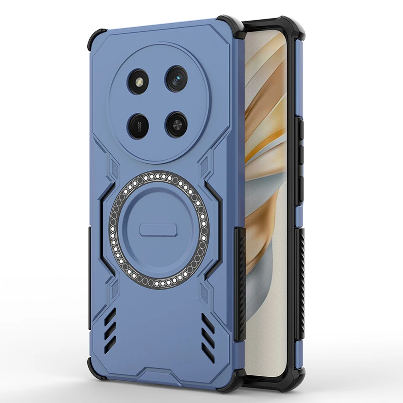 Shockproof Armor Protection Phone Case with Car Magnetic Holder