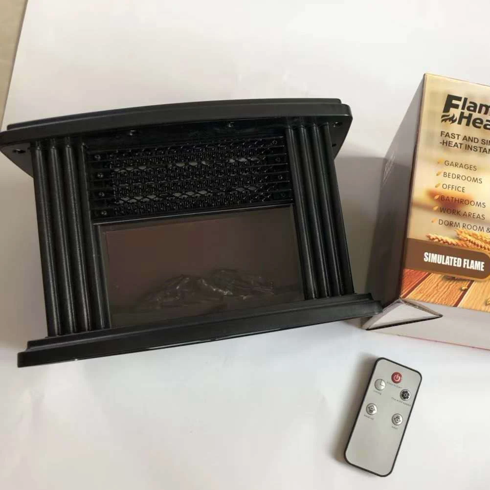 เตาผิงไฟฟ้าขนาดเล็ก F5 เตาผิงไฟฟ้าขนาดเล็กแบบตั้งโต๊ะ โคมไฟตั้งโต๊ะ เครื่องทำความร้อนแบบพกพา เครื่องทำความร้อนในห้อง เครื่องทำความร้อนขนาดเล็ก ไฟกลางคืนรูปเปลวไฟ 1