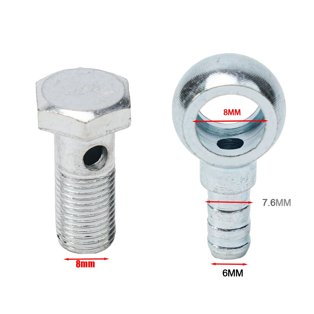 오일 쿨러 시스템용 오일 쿨러 스크류 볼 헤드 어댑터 오일 쿨러 스크류 녹방지 2개/세트 오일 쿨러 M12x1.25mm