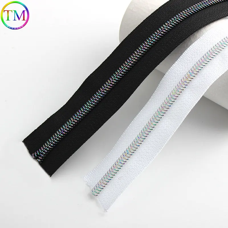 20/50 Yards 5# Nylon Zippers For Jacket Bags Purse Decor Zip By The Meter Coat Garment Zipper Repair Kit DIY Accessories
