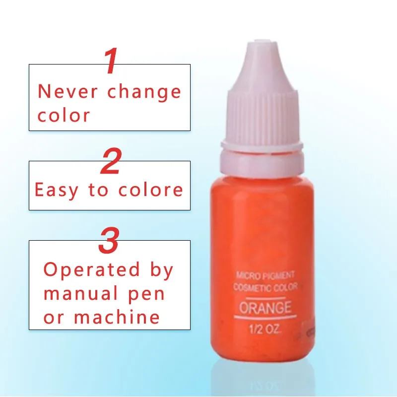 Tattoo Ink Tattoo Ink Pigment 15ml Professional Microblading pigment for permanent makeup eyebrow tattoo ink body supplies pigment Tattoo Paints Gloss
