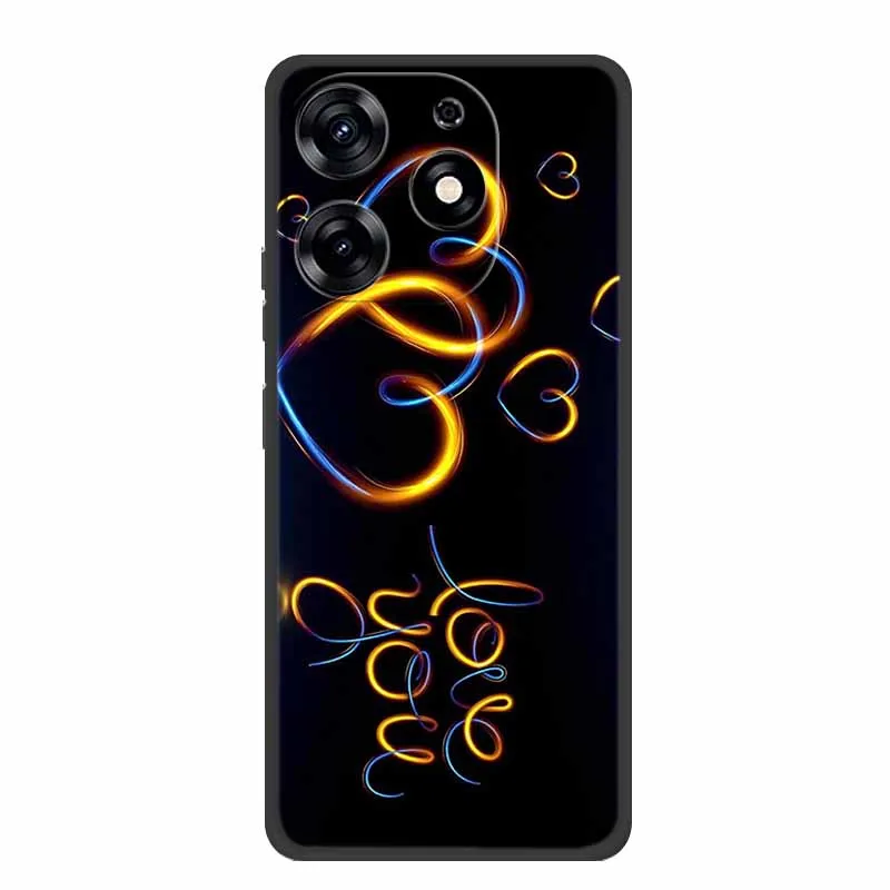 Sleek Black Silicone Soft Phone Case - Durable and Stylish Back Cover Shell