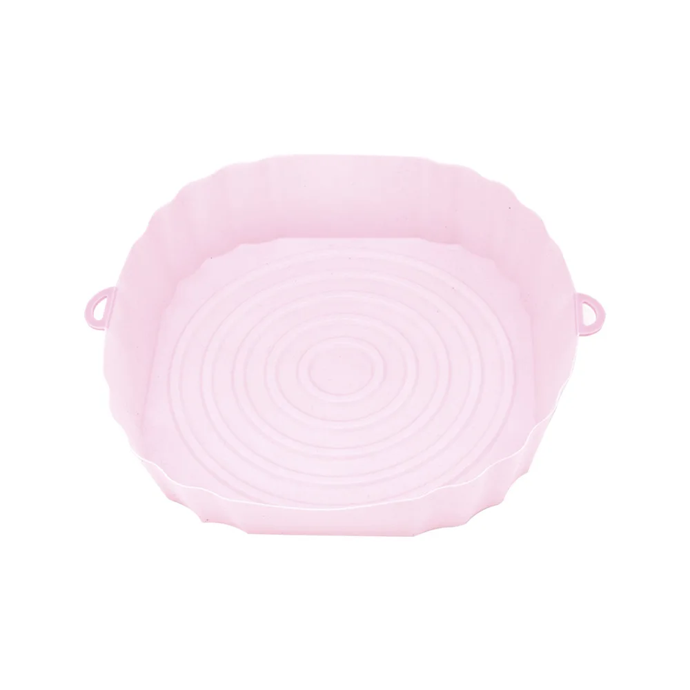 Air Fryer Baking Tray Silicone Reusable Basket Mat Non Stick Round Microwave Pads Baking Mat Oven Air Fryer Liner