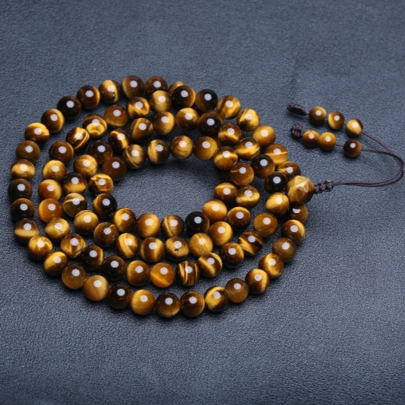 Braccile Con Perline In Occhio Di Tigre ROSTIVO Da 8 Mm: Energia E Stile Unisex Per Un Look Spirituale E Alla Moda.