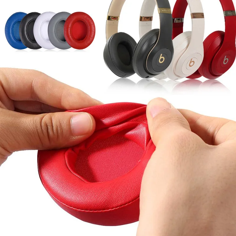 

Replacement Thicken Leather Earpads For Lambskin Beats Studio3 Studio2 Headphones Headset Memory Sponge Cushion Sleeve