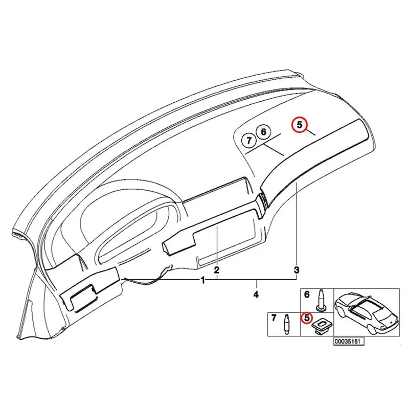 10 Stück Autotür Innen Armaturen brett Armaturen brett Zierleiste Form clips  für BMW 3er E46 M3 E65 E66 X3 E83 Auto Retainer Ösen - AliExpress