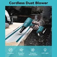 Souffleur d'air sans fil Turbo Jet pour batterie Makita 18V, vitesse du vent 300 m/s, souffleur de feuilles électrique portable, outil de soufflage de poussière 5