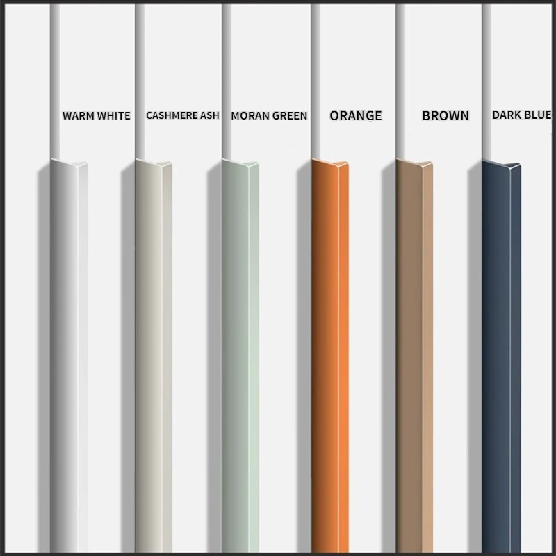 Punho Minimalista Invisível para Porta de Guarda-roupa Punho Cinza Cashmere Sensação de Pele Minimalista Moderna Cor Morandi 6001200 mm