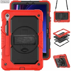 Heavy Duty Shockproof Kids Tablet Case with Silicone Armor Stand for Tab S11 11inch (Red)