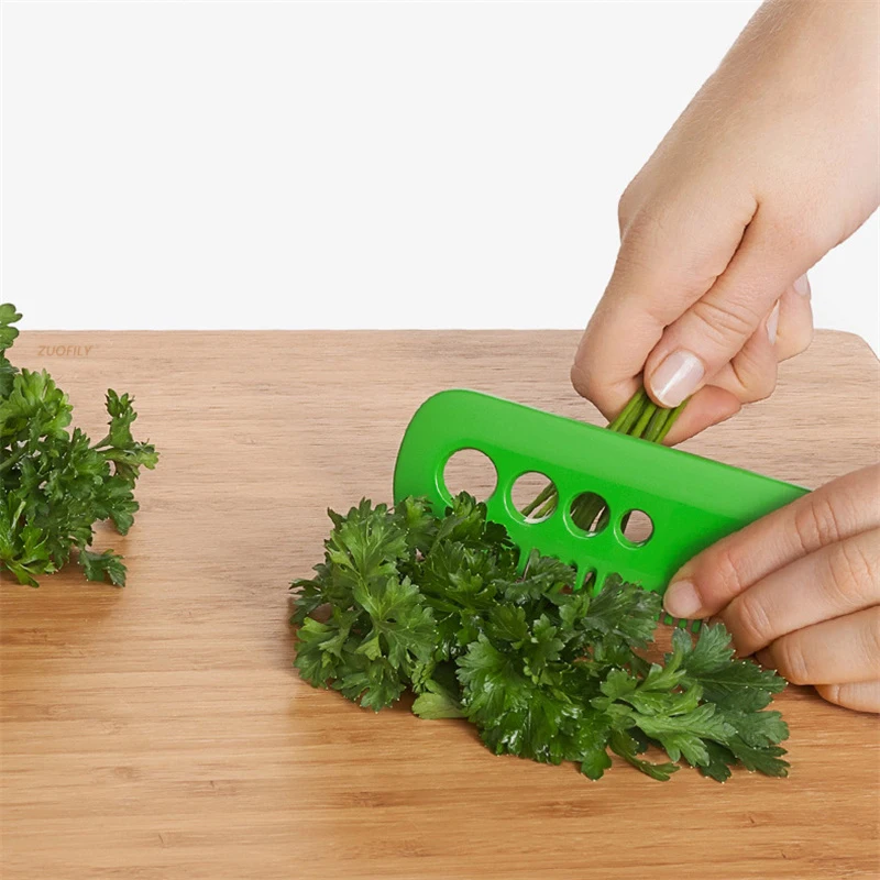 Vegetable Herb Eliminator Kale Oregano Cilantro Stripper Looseleaf Comb 1Pc Household Gadgets Portable Kitchen Vegetable Tools vegetable stripper