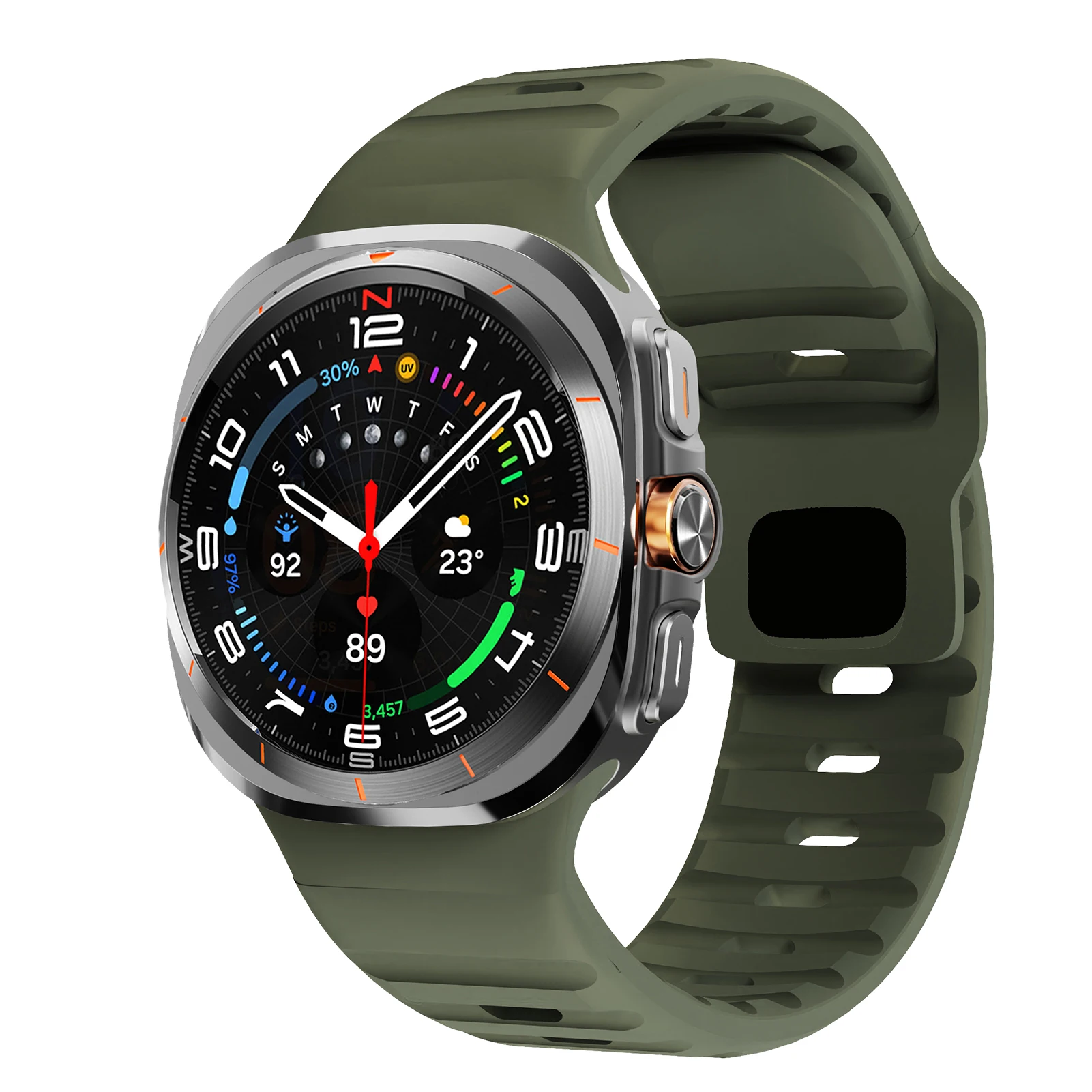Enhanced Silicone Sport Strap for Galaxy Watch Ultra 47mm - Premium Watch Accessories
