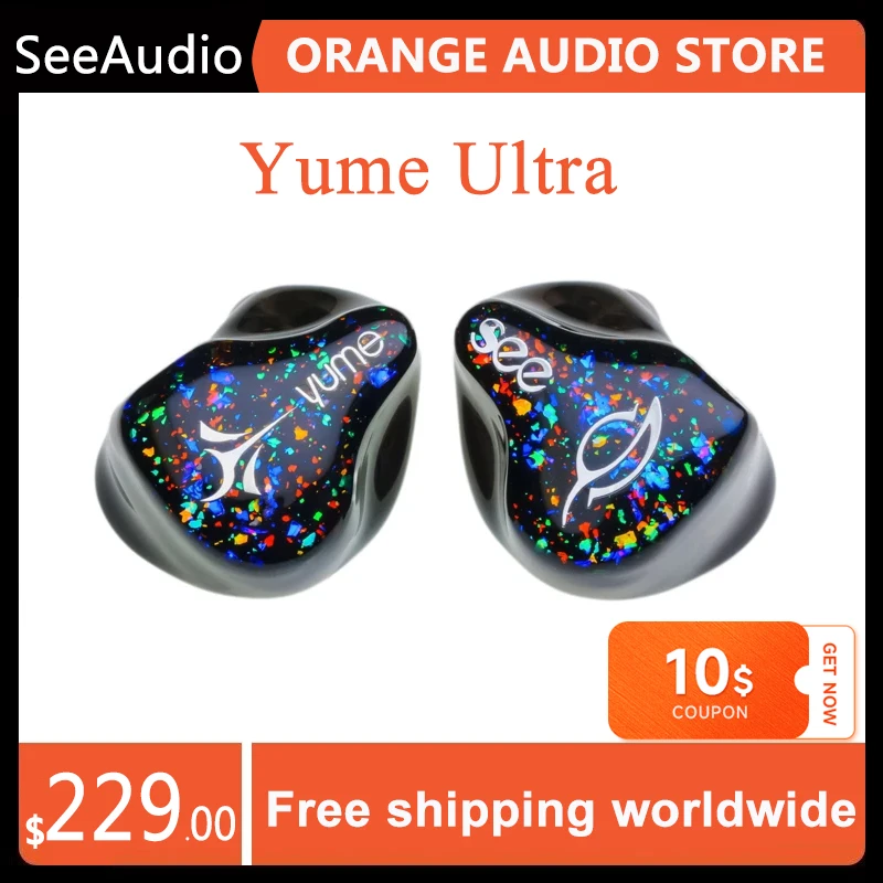

Angelears& Seeaudio Yume Ultra 1DD+2BA In-Ear Monitors IEM Earphones Earbuds 2pin 0.78mm Hifi Headphone with Detachable Cable