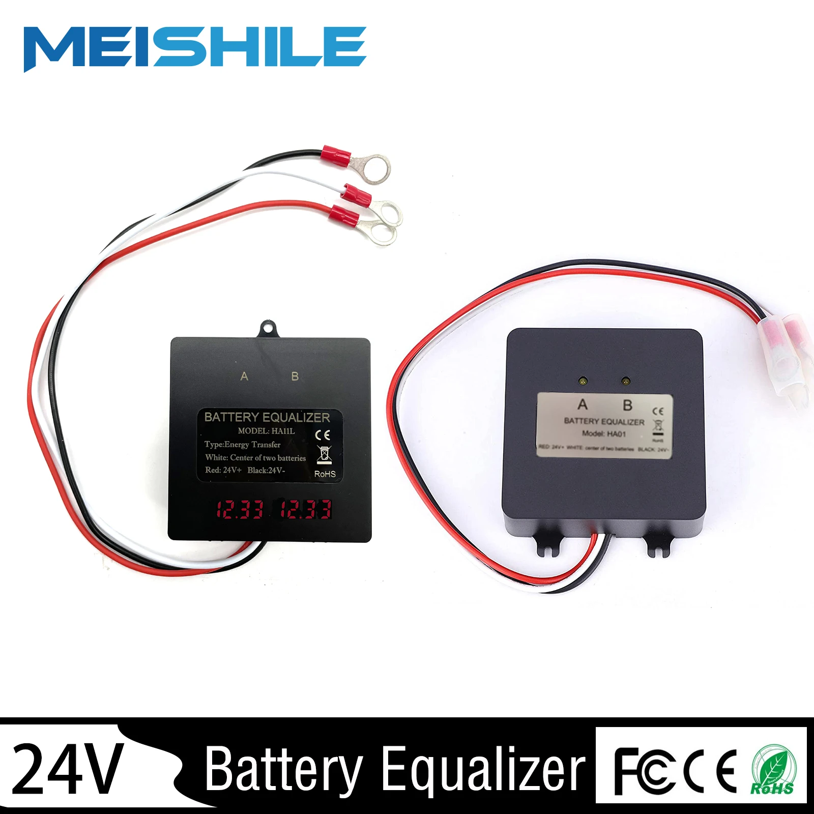 24V Battery Equalizer for Two Pieces 12V Gel Flood AGM Lead Acid Batteries  Voltage balancer Lead acid Battery charger Regulator