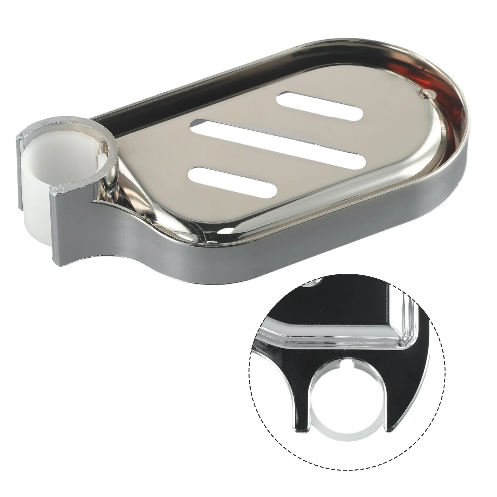 Description Picture 6 of itemWall Mounted Soap Box Wear-resistant 1pcs ABS Material Bathroom Accessories High Quality Shower Tray Soap Box Soap Dishes