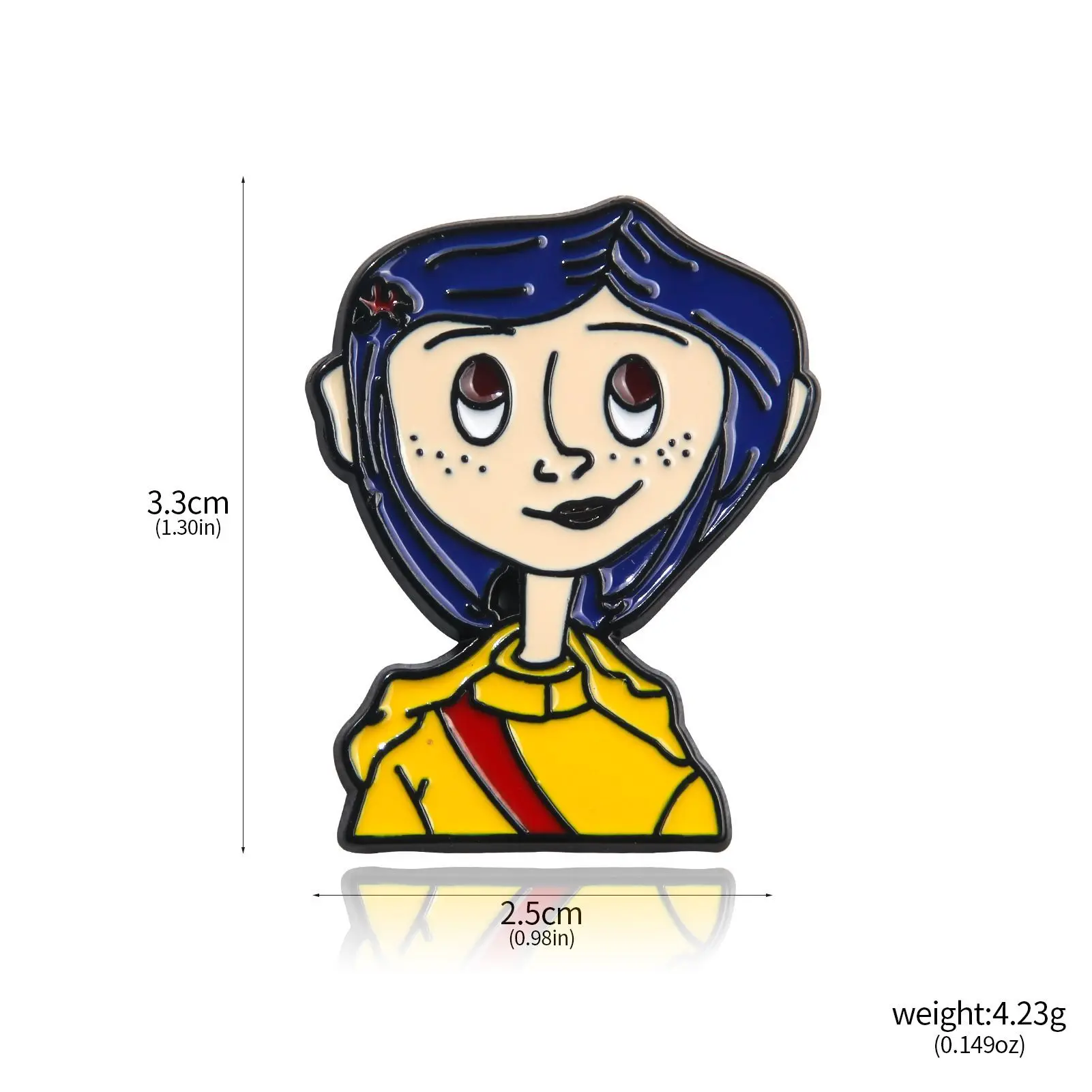 Film d'horreur Coraline collier dessin animé bouton noir clé crâne collier  libellule épingle à cheveux pour femmes bijoux cadeau - AliExpress, image size:1601x1601