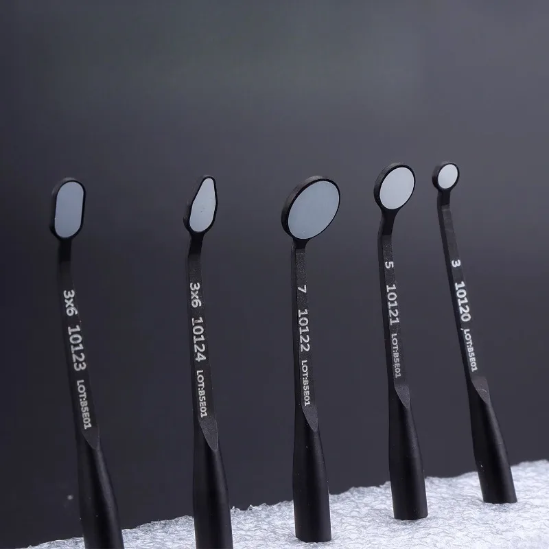 Dental Micro Mund Spiegel 3mm/5mm/7mm Anti-fog-Reflektor Odontoskop Multifunktions Überprüfung Oral abnehmbare Griff