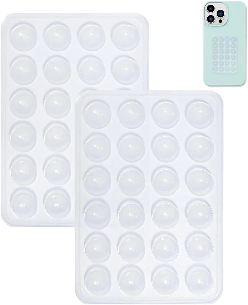 Hands-Free Silicone Suction Phone Case with Strong Adhesive Stand (2-Pack)