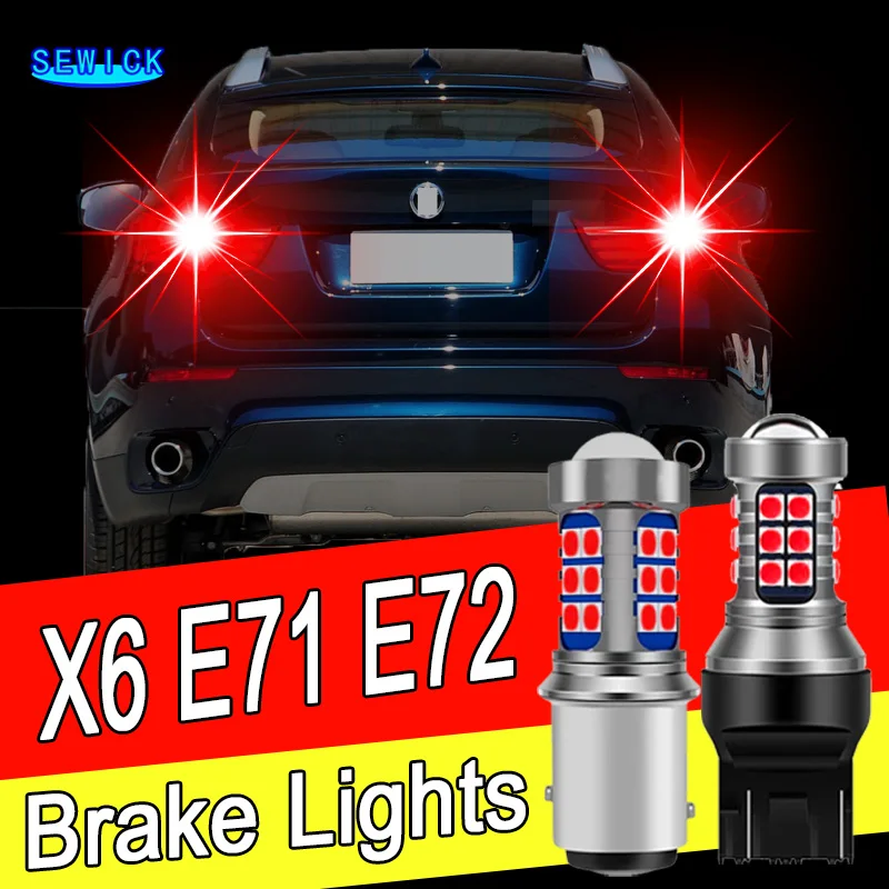 2pcs LED 브레이크 전구 액세서리 BMW X6 E71 E72 2008 2009 2010 2011 2012 2013 2014