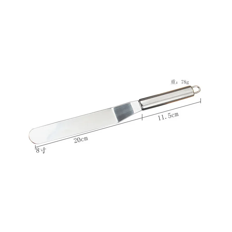Stainless Steel Cake Decorating Spatula Set - Professional Icing and Frosting Tools