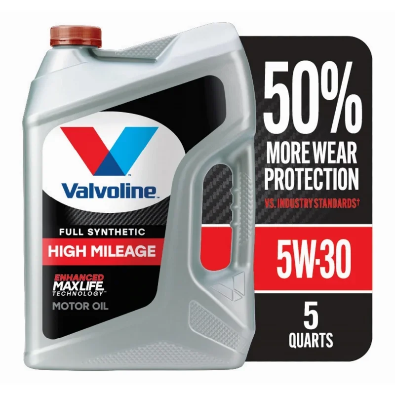 

Valvoline, полностью синтетическое, с высоким пробегом, MaxLife 5W-30, моторное масло 5 QT