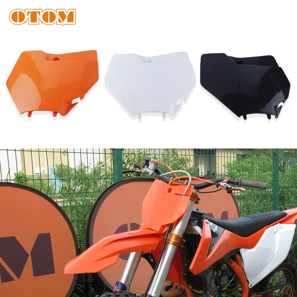 OTOM 3 Colors Front Number Plate Plastic Cover For KTM SX SXF XC