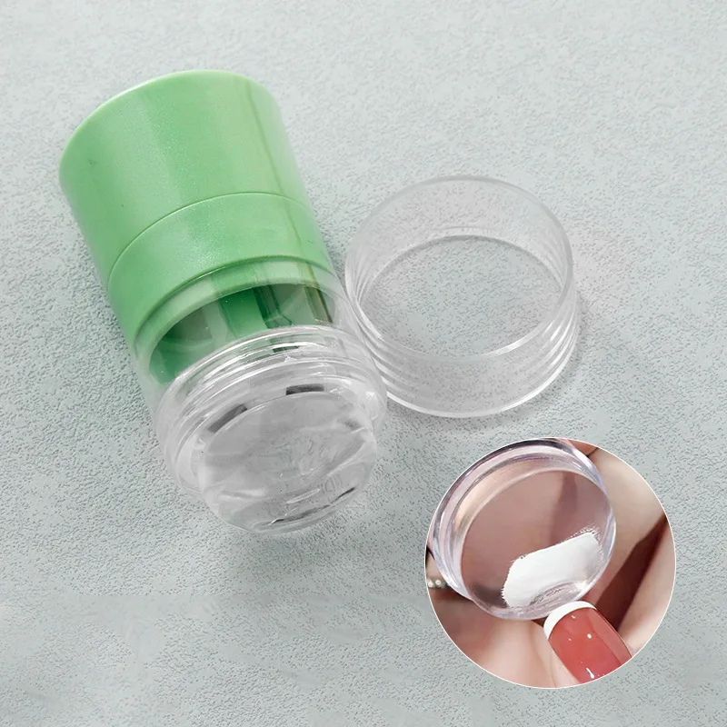 Timbro per Unghie Rotante con Dimensione del Motivo Regolabile, Strumento di Trasferimento in Silicone con Raschietto per Nail Art e Forniture per Manicure Fai-da-Te - immagine 5