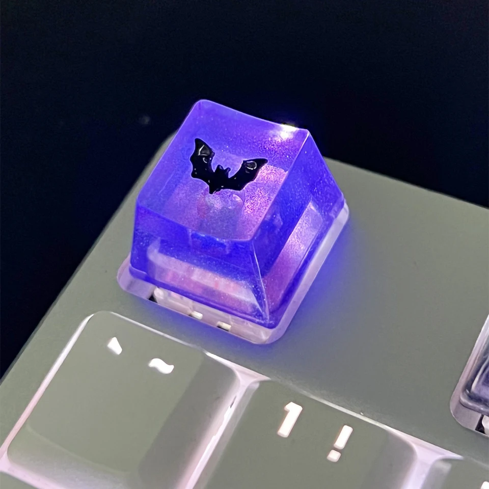 Handmade Resin Bat Keycap for Mechanical Keyboards
