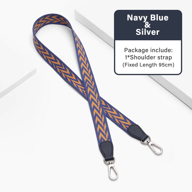 LONGCHAMP ストライプショルダーバッグ CRAZYSMITH 95 センチメートル高級バッグストラップキャンバス