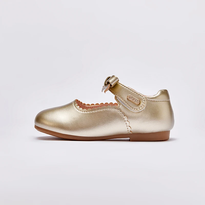 Dave Bella Fashion Children Casual Shoes Flat Shoes Kids Girls Wedding Princess Leather Girls Party DB1247875