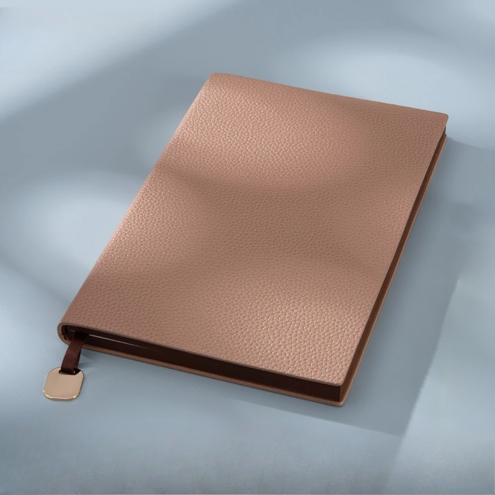 Diario de cuero de lujo: cuaderno de negocios con bordes dorados con papel premium engrosado, planificador ejecutivo y regalo corporativo creativo