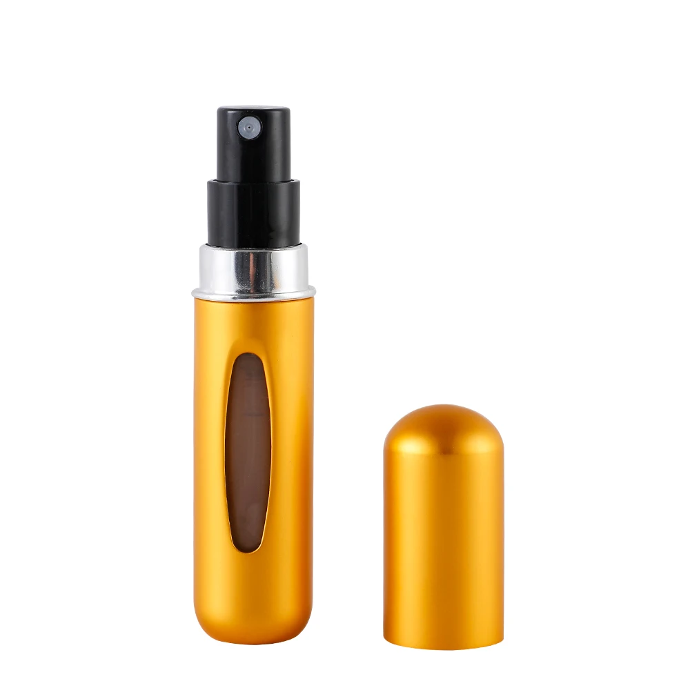 10PCS 5ml Mini Perfume Atomizer Portable Liquid Container for Cosmetics Traveling Aluminum Spray Empty Refillable Spray Bottle