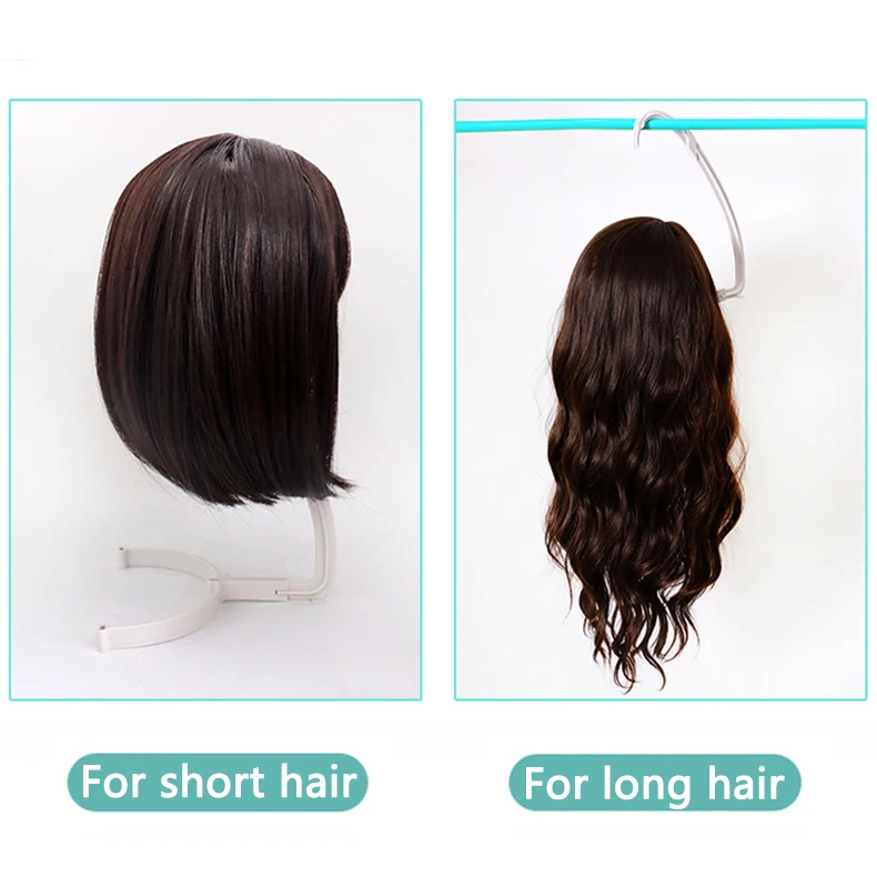 여러 가발을 위한 가발 스탠드, 걸이형 디스플레이 랙, 스타일링용 가발 홀더, 플라스틱 보관 정리대, 가발 랙 스탠드