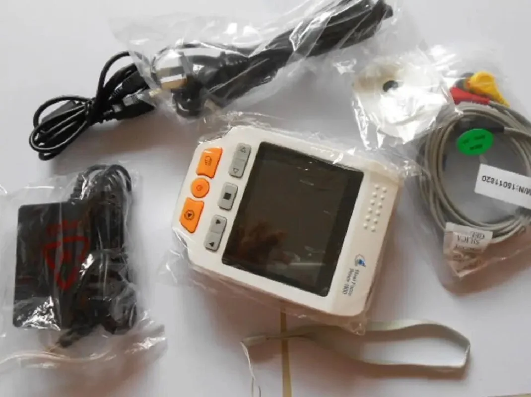 Heal Force Prince 180D Portable Household Heart ECG Monitor With Electrodes and ECG Cable for Continuous Measuring