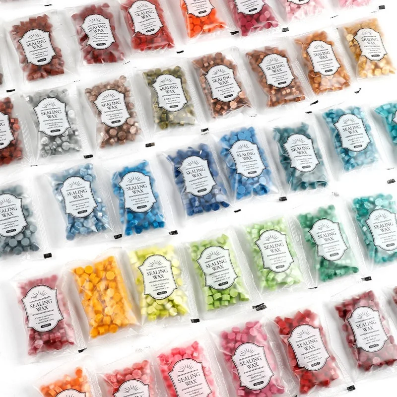 Seal Wax 100 pcs Vintage For Stamps Retro wax print Beads Sealing Macaron gold Wedding Birthday wax lacquer