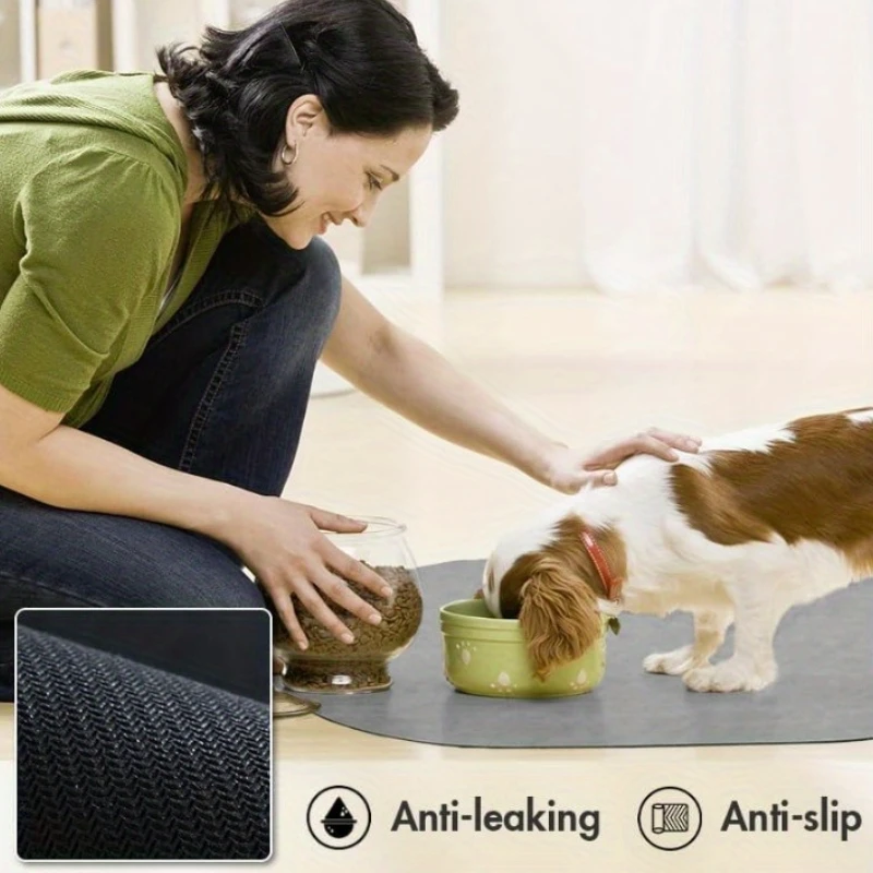 Quick Dry Diatomaceous Pet Feeding Mat Absorbent Non-Slip Easy To Clean Household Cat and Dog Bowl Mat