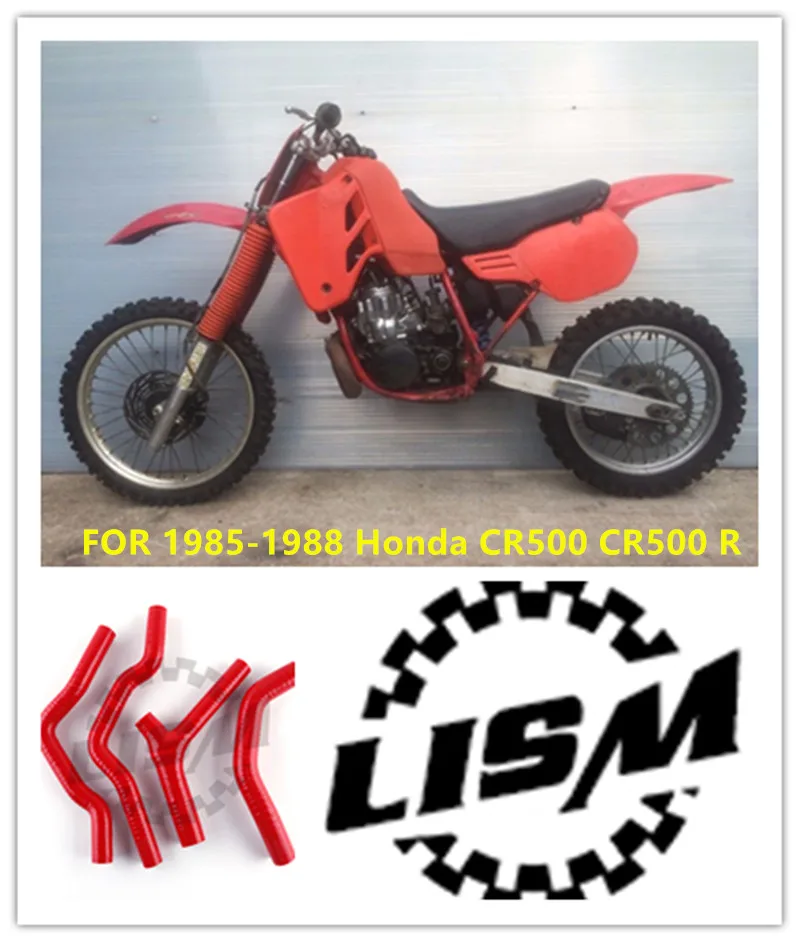 Tubo Flessibile Del Radiatore Del Liquido Di Raffreddamento In Silicone Da 4 Pezzi Per Honda Cr500 Cr500 R Cr 1985 R 1988 500 1986 Parte Superiore E I