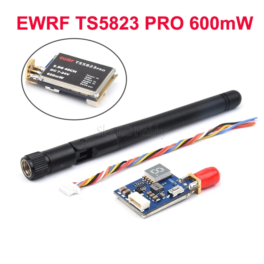 EWRF-TS5823-Pro-600mW-Video-Transmitter-Module-5-8GHz-40CH-VTX-with-5V ...
